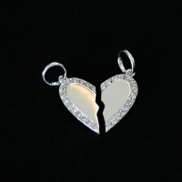 925 Silver Pendant Best Friend