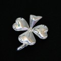 925 Silver Pendant Symbol of the Clover Luck with Zirconia Stone