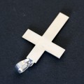 Steel Cross Pendant Small