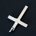 Steel Cross Pendant Half Cana