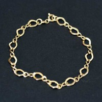 Pulseira em Ouro de Argola 18cm