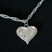Steel Bracelet Twisted Heart a great job and 4 Small Hearts