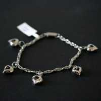 Steel Bracelet Twisted Heart