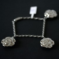 Brazalete de acero trenzado Rose