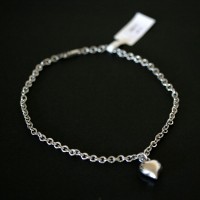 Steel Heart Anklet Portuguese